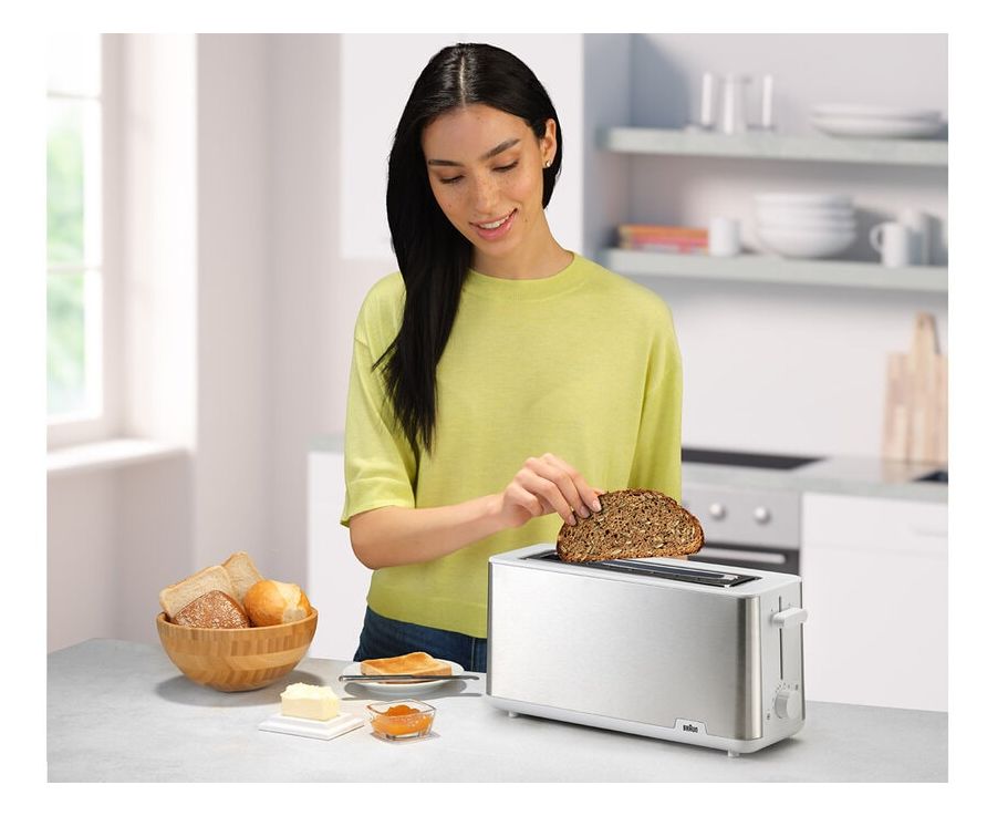 HT1610 PurShine Toaster 1030 W 8 Stufen  (Edelstahl, Weiß) 
