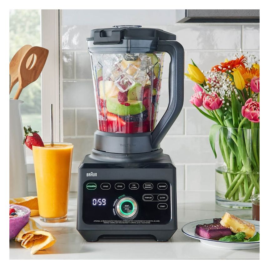 PowerBlend 9 JB9040BK Standmixer 10 Geschwindigkeiten 1600 W  (Schwarz) 