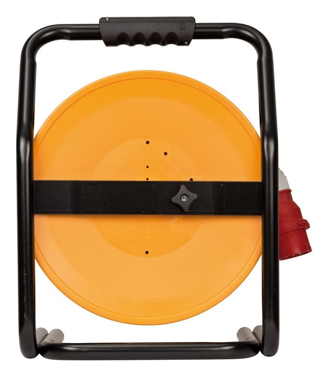 Brobusta CEE 4 IP44 Gewerbe-/Baustellen-Kabeltrommel 40 m  (Schwarz/Orange) 