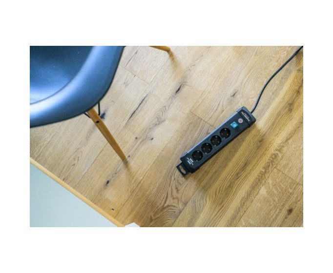 Premium-Line Steckdosenleiste 4-fach 1,8 m  (Schwarz) 