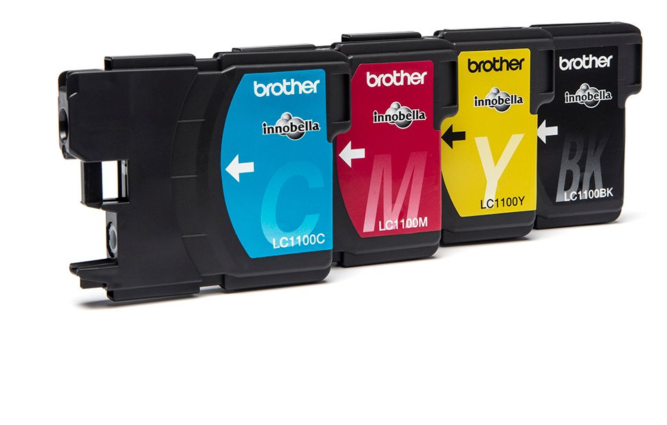 LC-1100VALBPDR originale Druckerpatronen Schwarz, Cyan, Magenta, Gelb 450 Seiten 