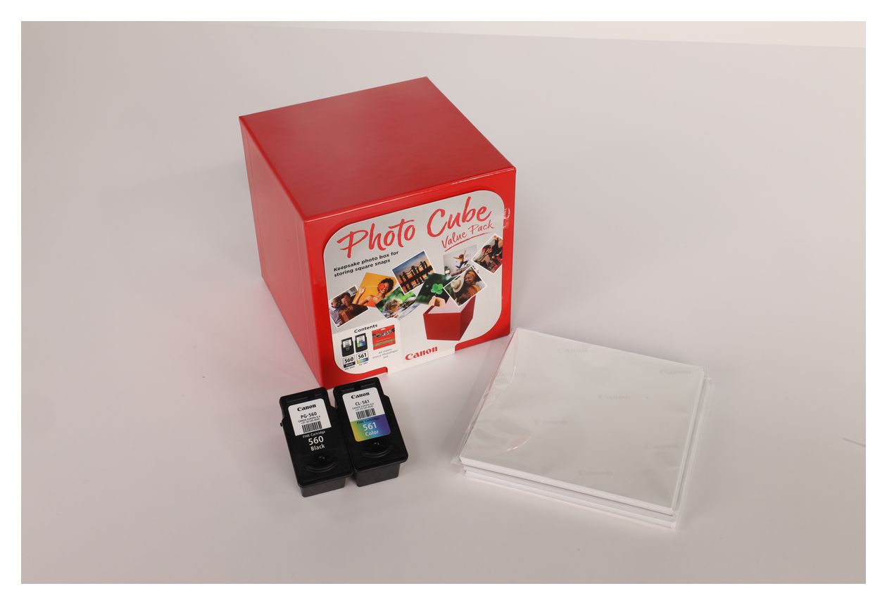 PG-560/CL-561 Photo Cube Value Pack originale Druckerpatronen Schwarz, Cyan, Magenta, Gelb 