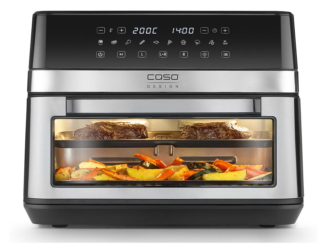 3186 AirFry DuoChef Doppel Heißluftfritteuse 14 l 2200 W  (Schwarz, Silber) 