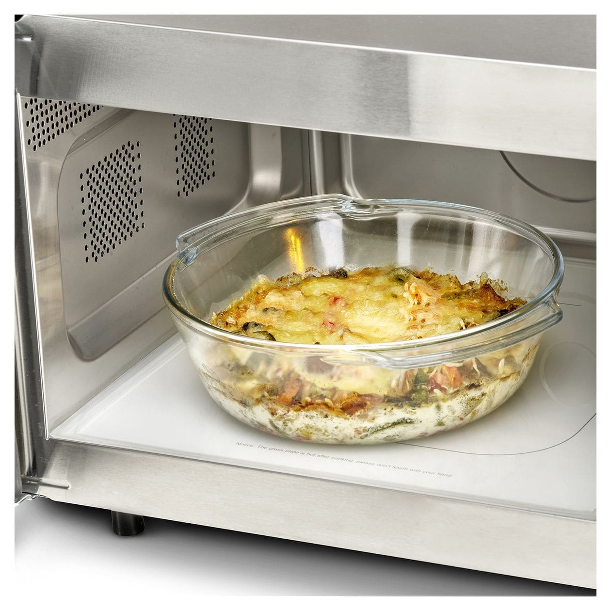 CM1000 Ceramic Electronic Freistehende Mikrowelle 1000 W Größe: mittel 3 Stufen Grill  (Schwarz, Edelstahl) 