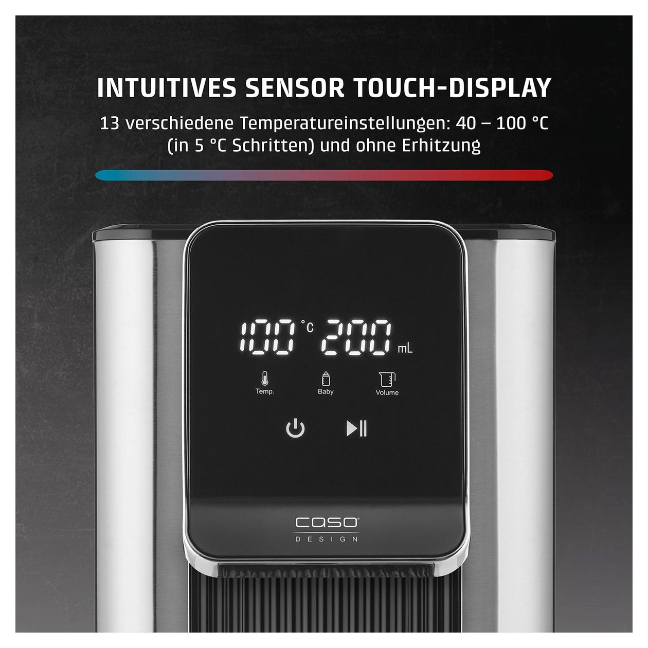 HW630 Teemaschine  (Schwarz, Edelstahl) 