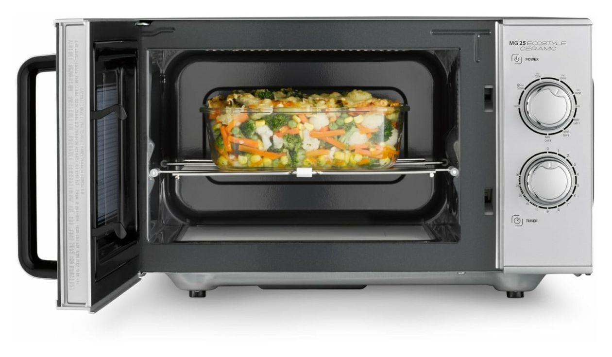 MG25 Ecostyle Standgeräte Solo 900 W Größe: mittel 5 Stufen Grill  (Silber) 