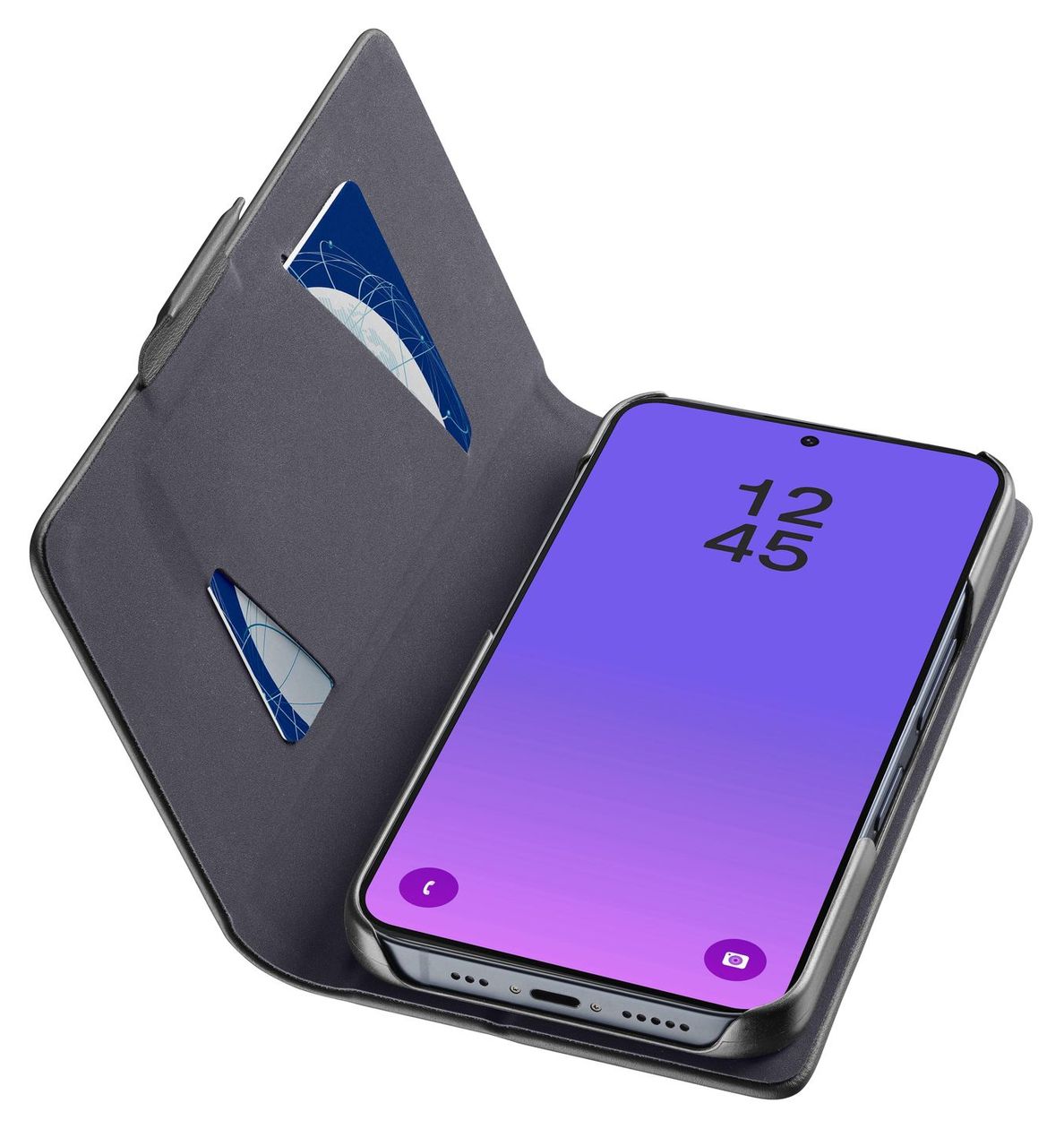 Book Folio für Samsung Galaxy A57  (Schwarz) 