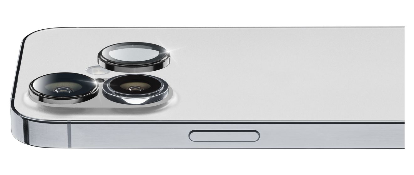 Camera Lens Ring Kameraobjektivschutz gehärtetes Glas für  Apple iPhone 16, iPhone 16 Plus Kratzresistent, Schockresistent 