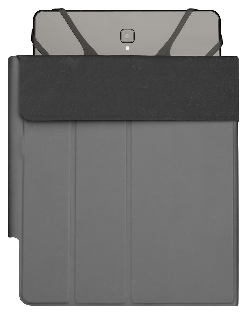 Click Case Folio aus Kunstleder für Universal bis 27,9 cm (11") Staubresistent, Kratzresistent (Schwarz) 
