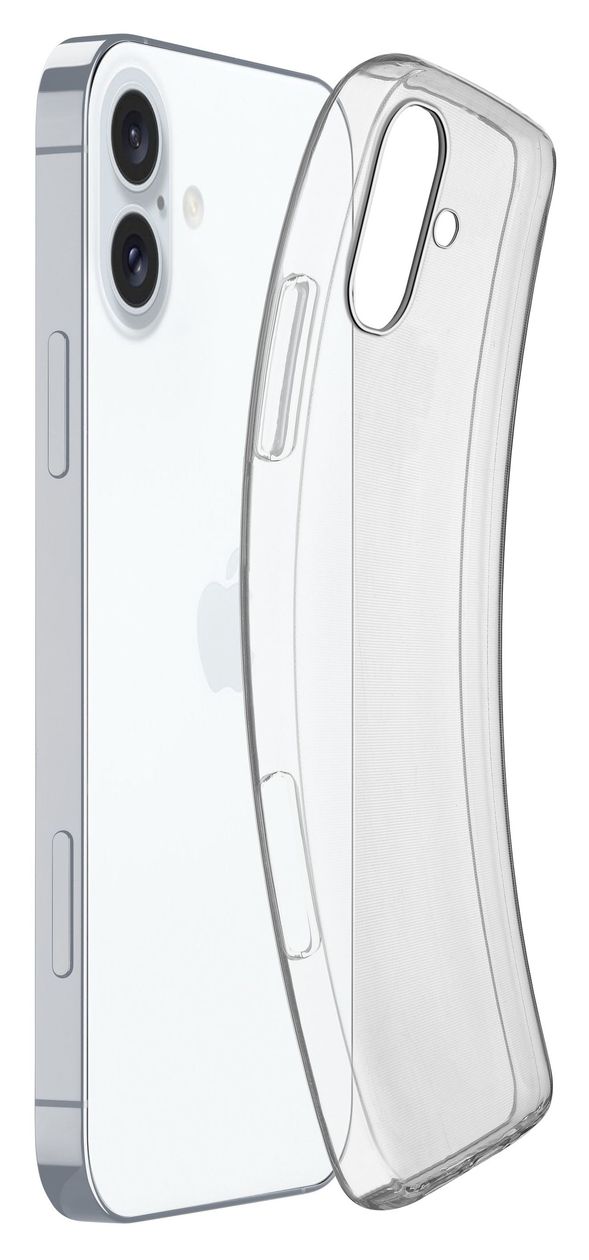 Fine Cover für Apple iPhone 16  (Transparent) 