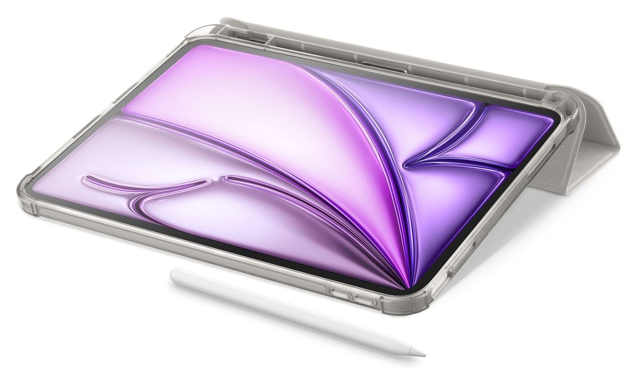Folio Pro Folio aus Kunstleder für Apple IPAD AIR 10.9" (2020) IPAD AIR 10.9'' (2022) IPAD AIR 11" (2024) IPAD PRO 11" (2018) bis 27,9 cm (11") (Grau) 