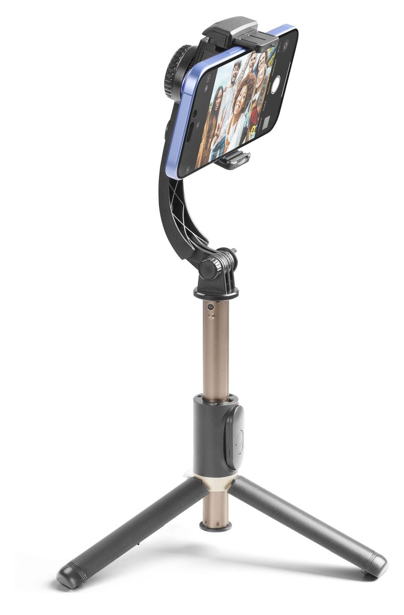 Freemotion Video-Stabilisator-Gimbal für Smartphones 70 mm Universal  (Schwarz) 