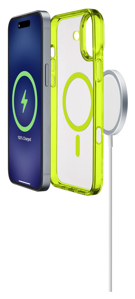 Iconic Mag Cover für Apple iPhone 16  (Limette) 