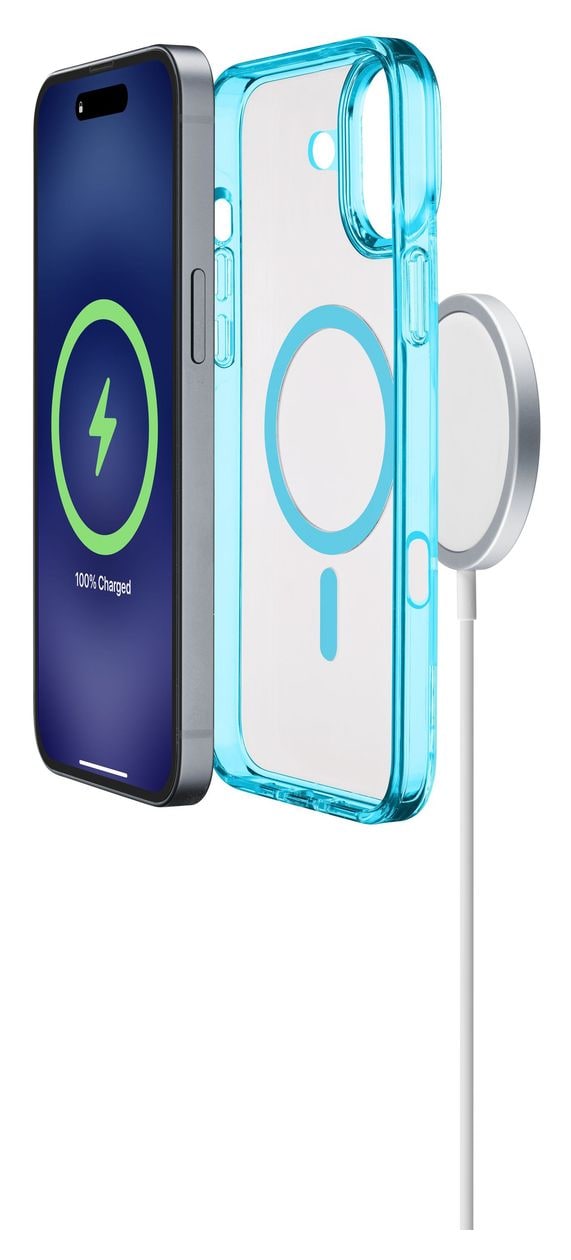 Iconic Mag Cover für Apple iPhone 16  (Hellblau) 