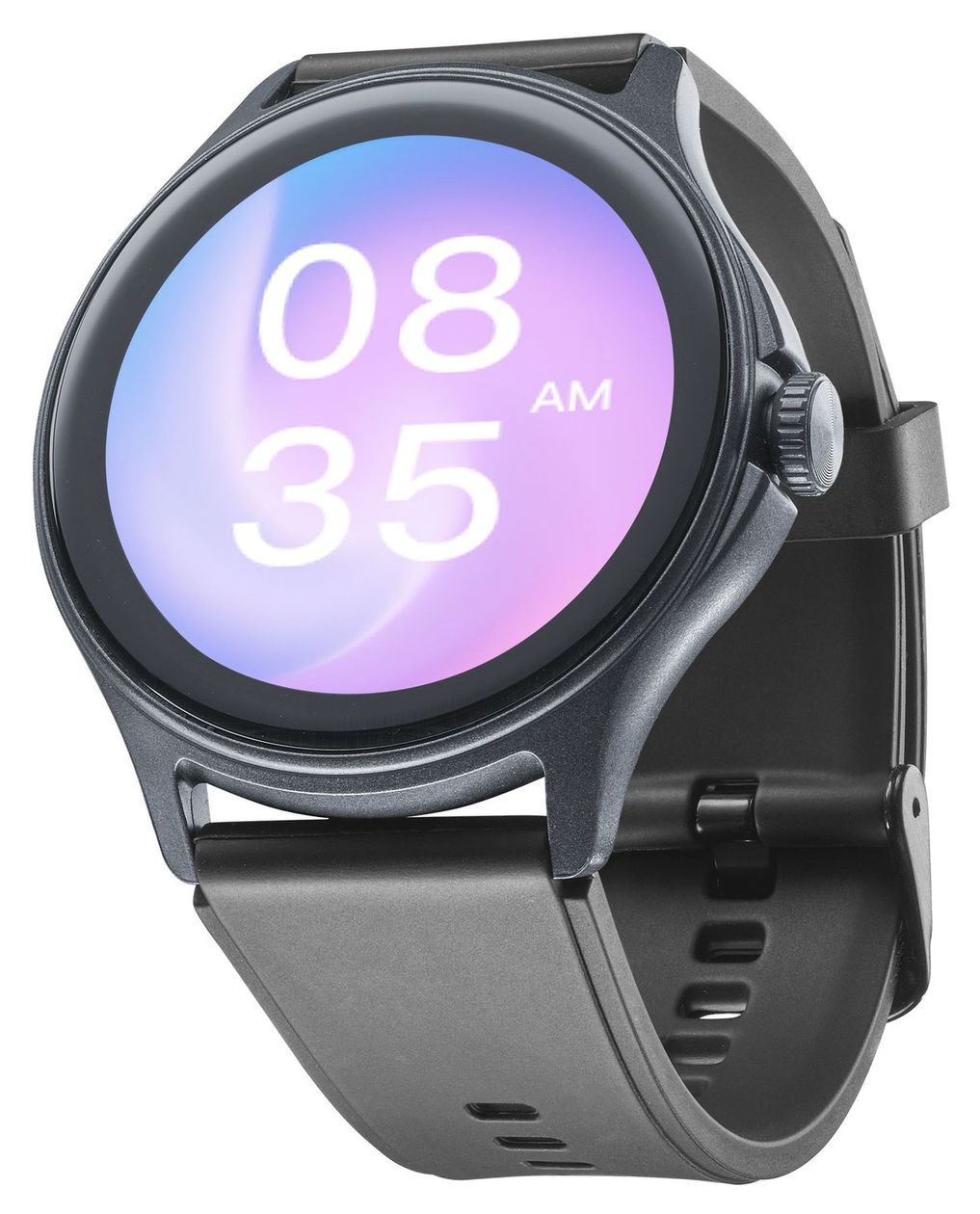 ION Pro Round Digital Smartwatch Rund IP67 168 h  (Schwarz) 