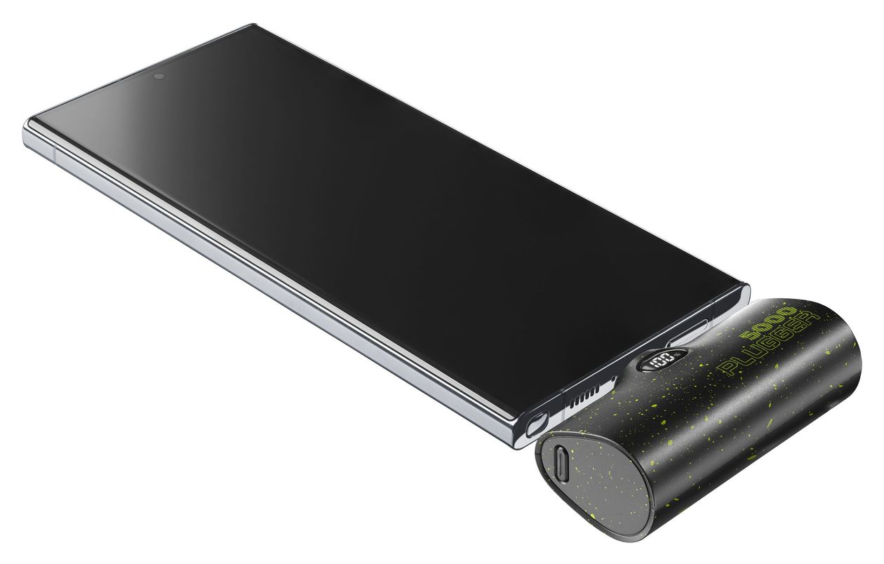 Plugger 5000 mAh Powerbank USB Typ-C  (Schwarz) 