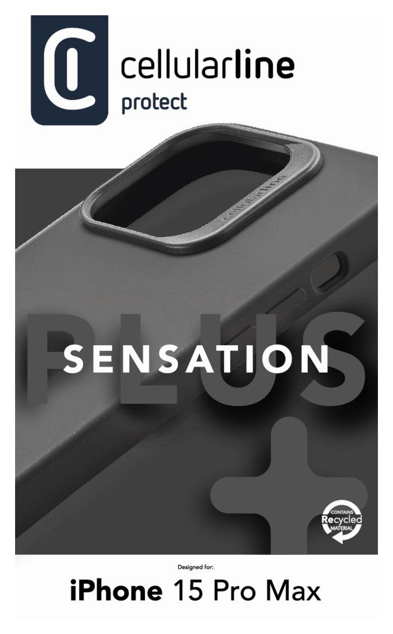 Sensation+ Cover für Apple iPhone 15 Pro Max  (Schwarz) 