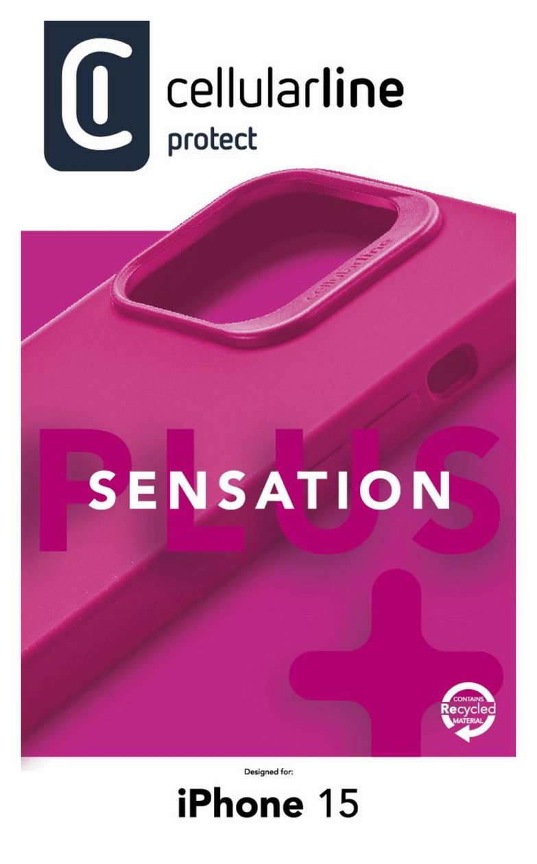 Sensation+ Cover für Apple iPhone 15  (Pink) 