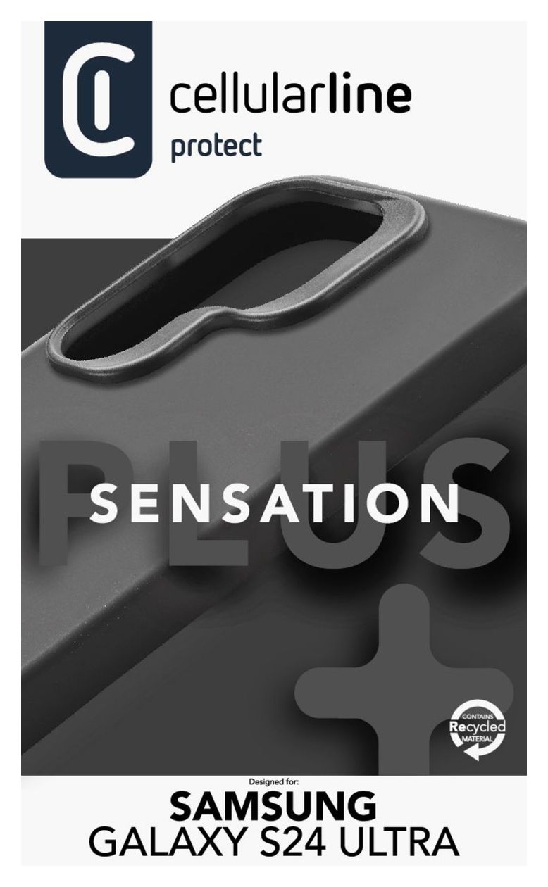 Sensation+ Cover für Samsung Galaxy S24 Ultra  (Schwarz) 