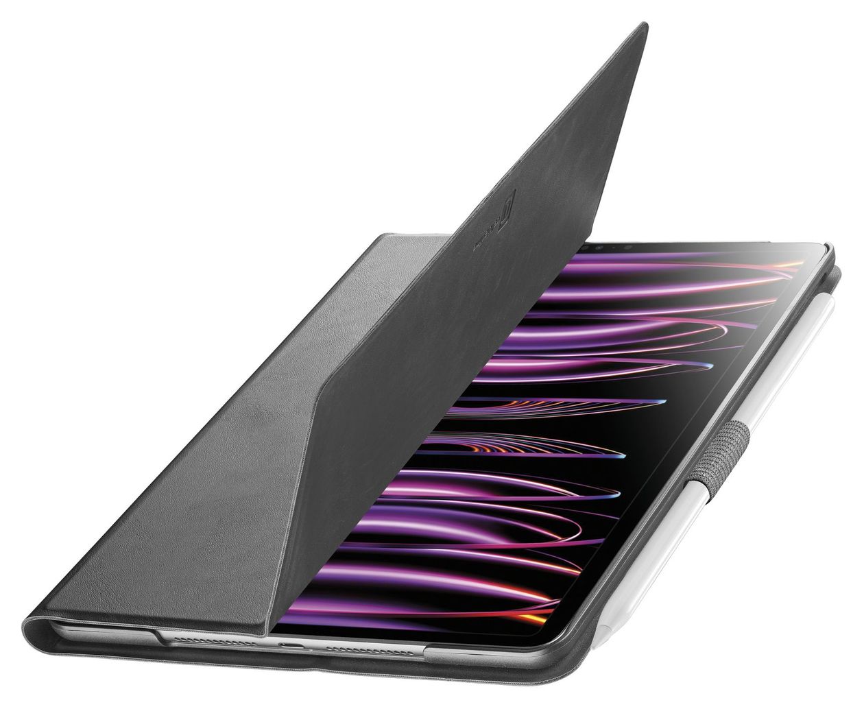 Stand Folio aus Kunstleder für Apple iPad Pro 13 Zoll M4/M5 bis 33 cm (13") (Schwarz) 