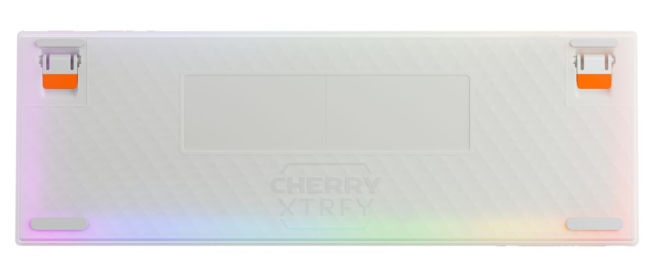 K5 Pro TMR Compact RGB-LED Gaming Tastatur USB  (Orange, Weiß) 