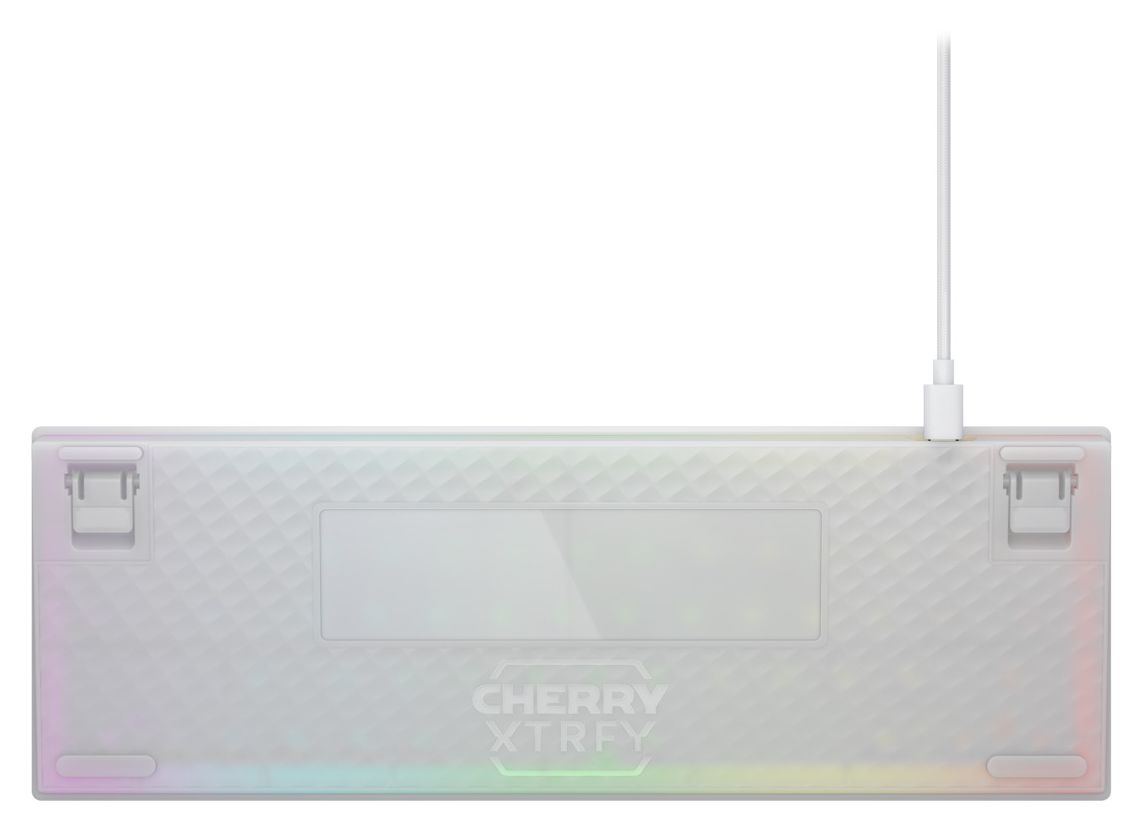 K5V2 Compact RGB-LED Gaming Tastatur USB  (Weiß) 