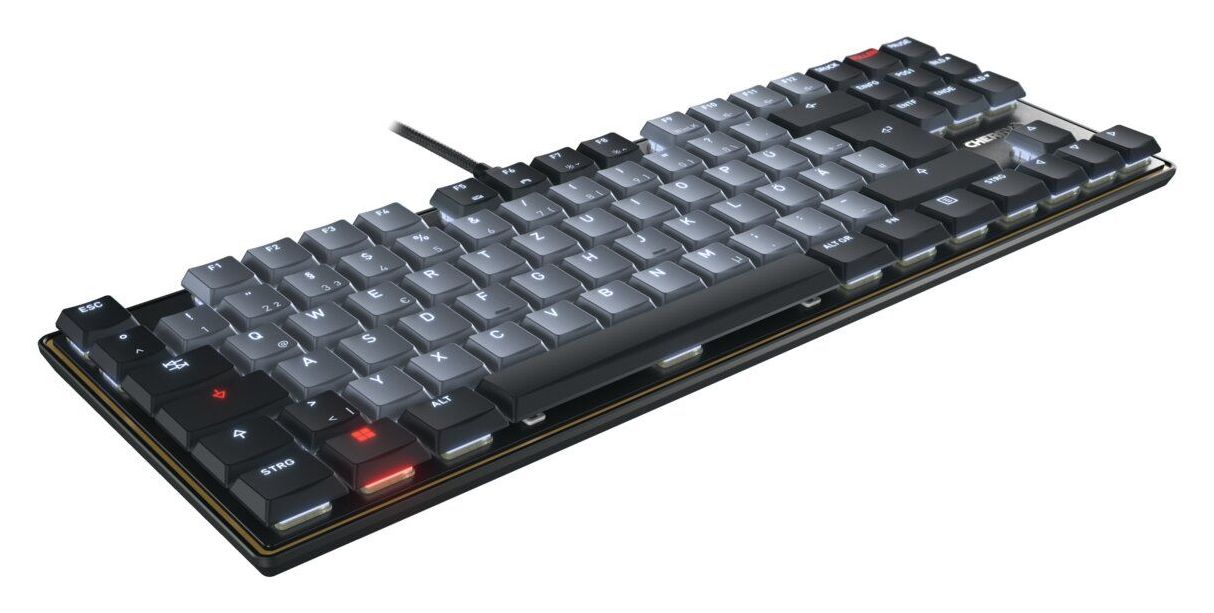 KC500MX LP TKL Heimbüro Tastatur USB  (Schwarz, Grau) 