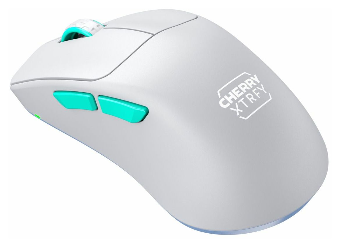 M64 Wireless 26000 DPI Gaming Maus (Blau, Türkis, Weiß) 