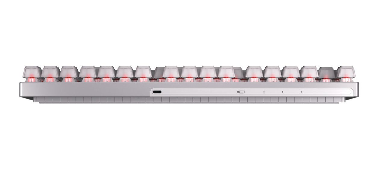 MX8.2 TKL Wireless XAGA RGB-LED Gaming Tastatur USB + RF Wireless + Bluetooth 2.4 GHz  (Weiß) 