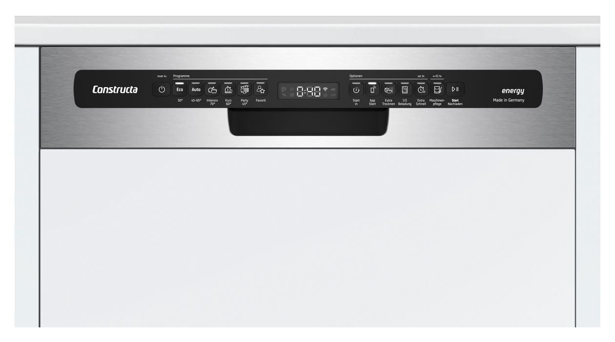 CG6IS02EBD 60 cm Geschirrspüler teilintegriert (ohne Front) Sehr leise 13 Maßgedecke aquaStop Funktion Wärmetauscher 