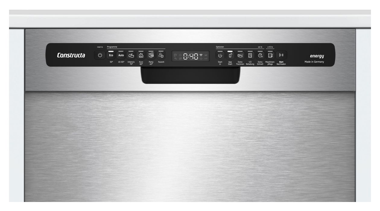 CG6US02EBD 60 cm Geschirrspüler unterbaufähig Sehr leise 13 Maßgedecke aquaStop Funktion Wärmetauscher 