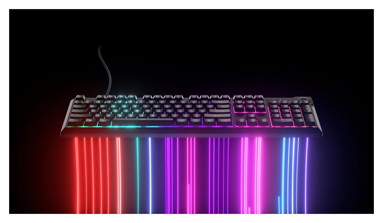 K55 Core RGB-LED Gaming Tastatur USB  (Grau) 