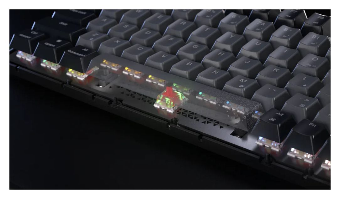 K65 Plus Wireless Gaming Tastatur RF kabellos + USB  (Schwarz) 