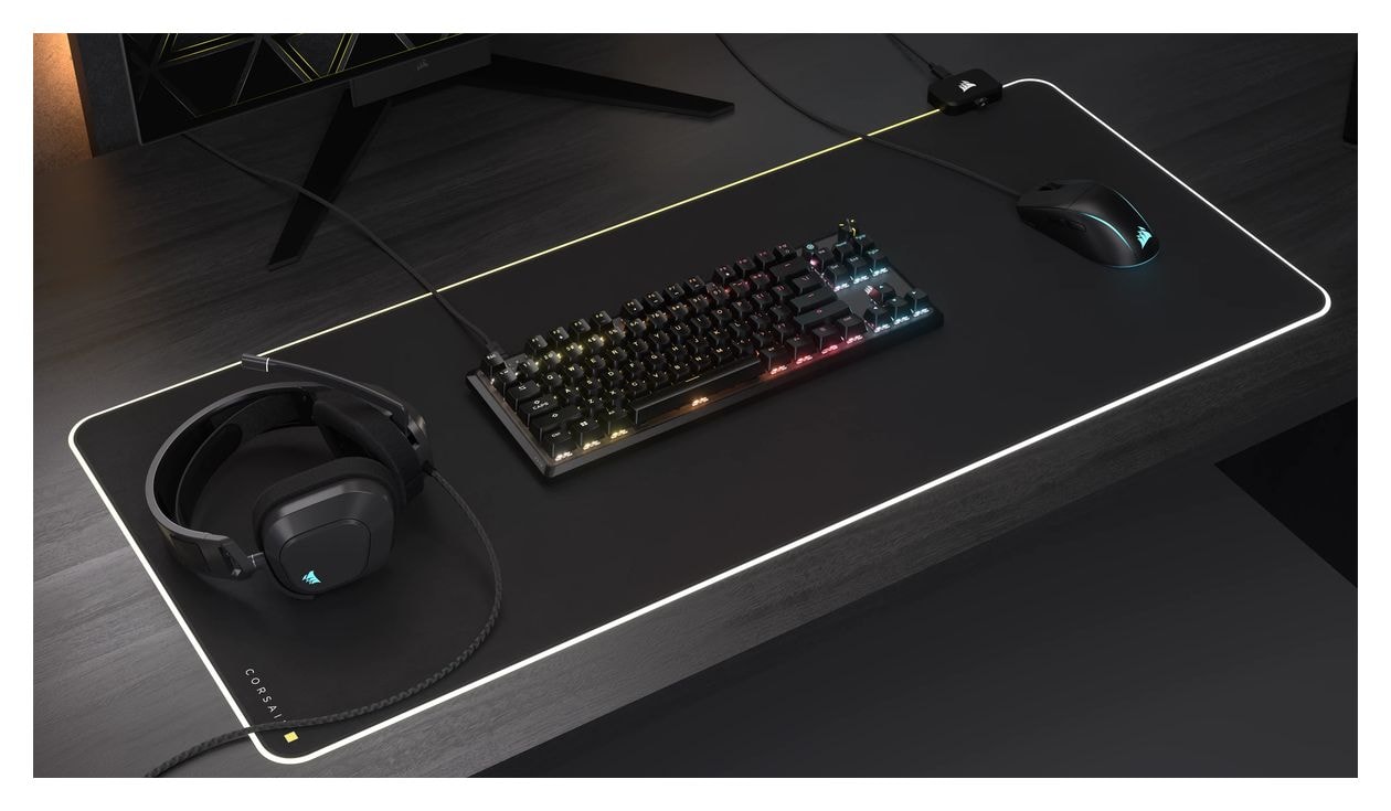 K70 Core TKL RGB-LED Gaming Tastatur USB  (Schwarz) 