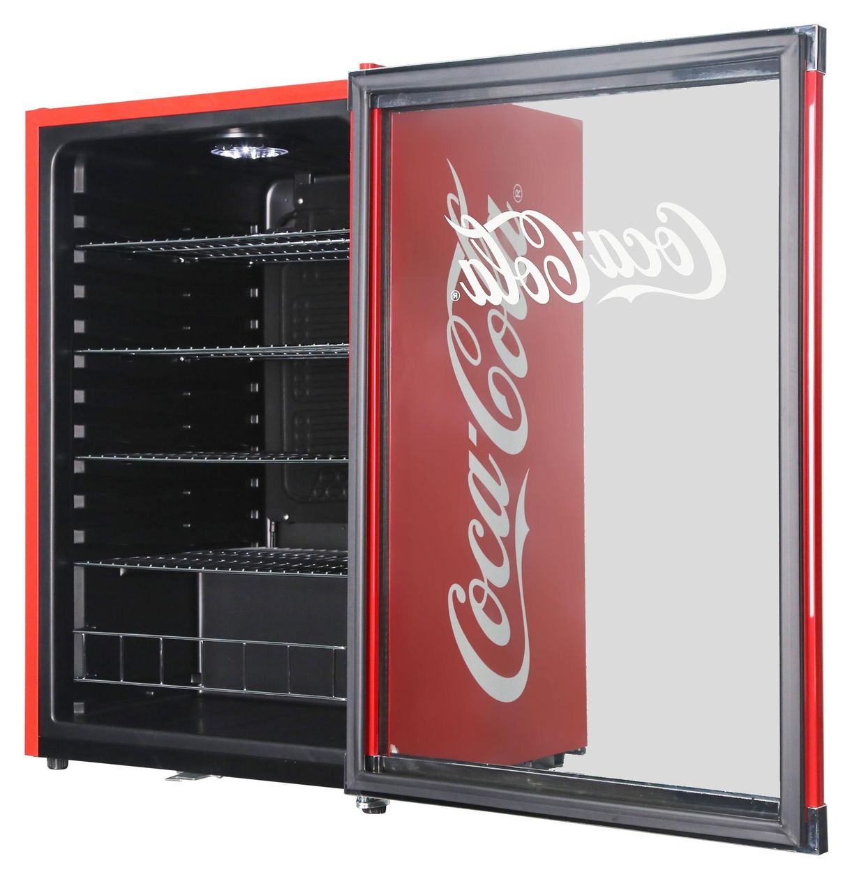 HighCube Coca Cola HC166E 115 l Tischkühlschrank EEK: E 81 kWh Jahr  (Rot) 