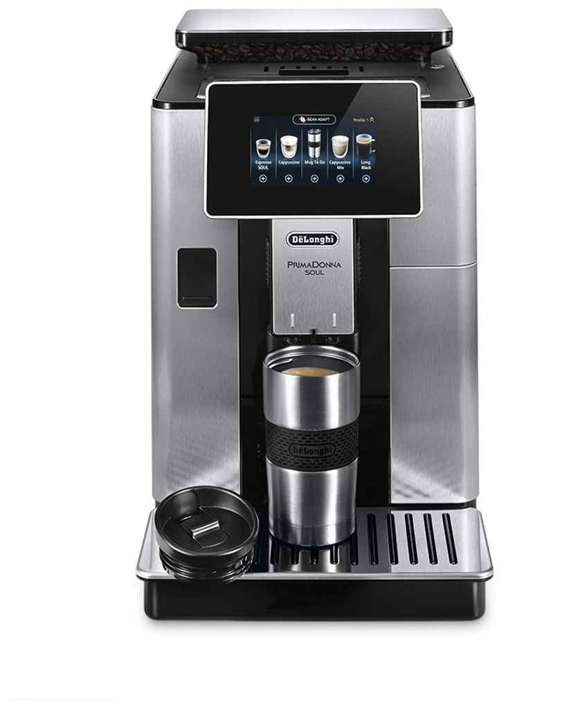 PrimaDonna ECAM610.74.MB Kaffeevollautomat 19 bar 2,2 l 500 g AutoClean (Schwarz, Edelstahl) 