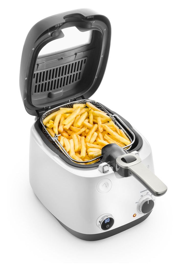 DeLonghi FS6067 Fritteuse 2,4 l 1800 W  (Anthrazit, Weiß) 