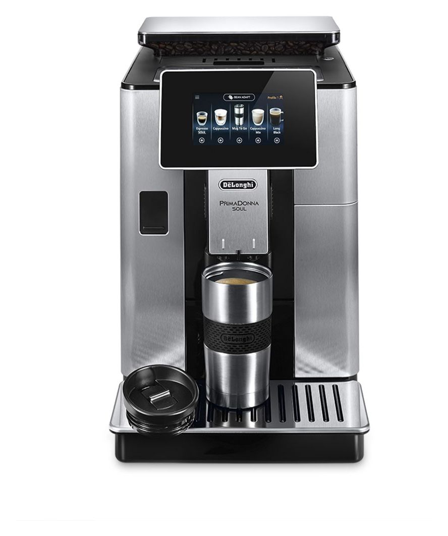 PrimaDonna Soul ECAM610.74.MB Kaffeevollautomat 19 bar 2,2 l 500 g AutoClean  (Schwarz, Edelstahl) 