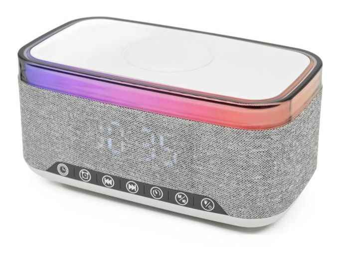 CRQ-225 Bluetooth FM Radio Uhr  (Grau) 