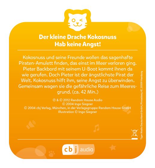 Der kleine Drache Kokosnuss: Hab keine Angst! 
