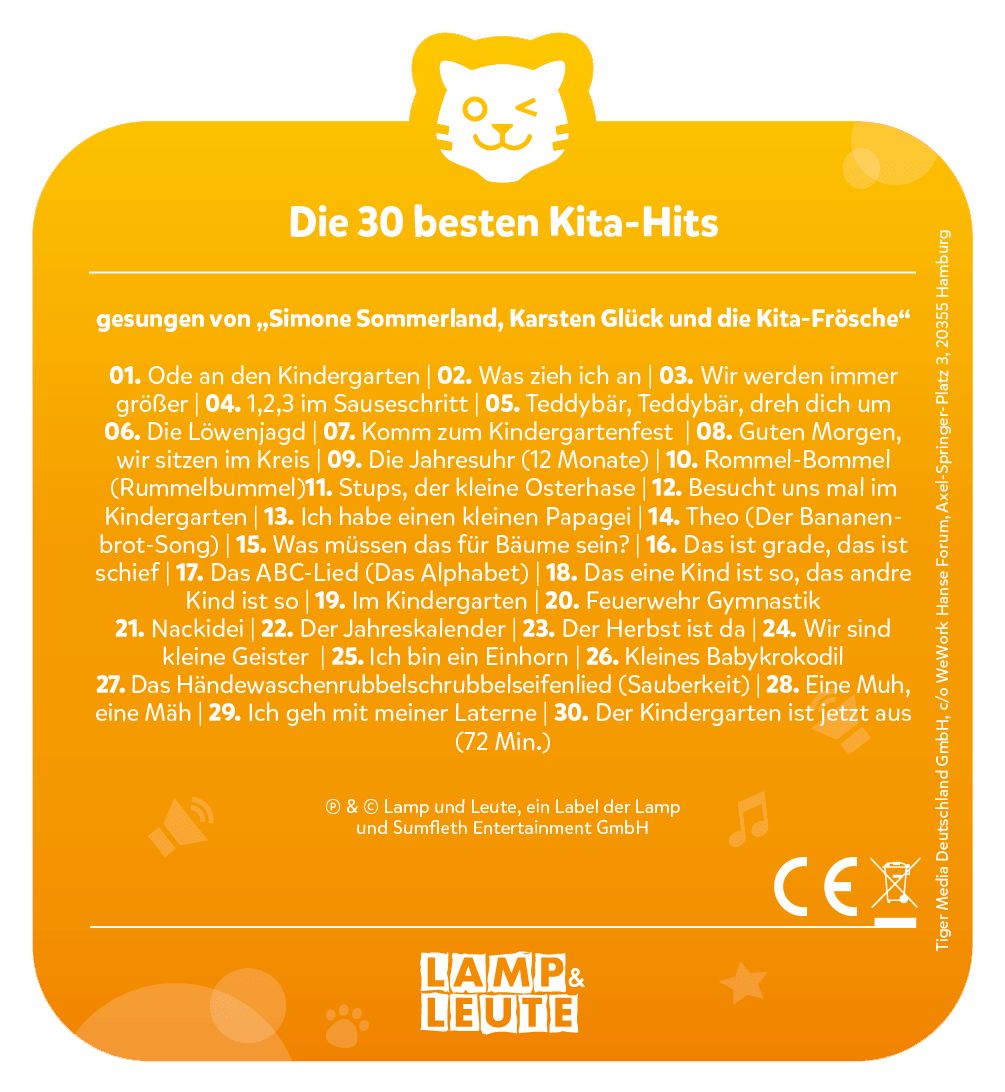 Die 30 Besten: Die 30 Besten Kita-Hits 