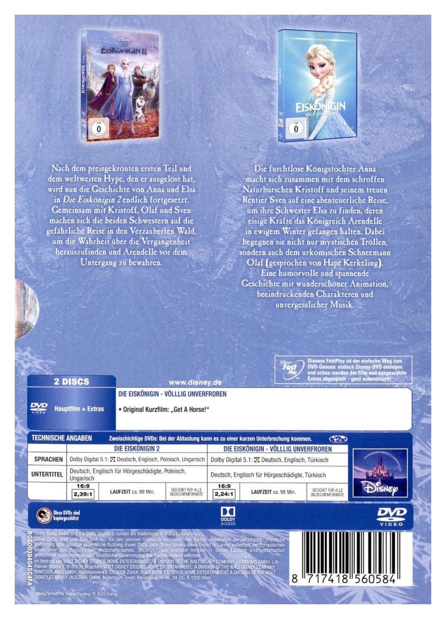 Die Eiskönigin 1 & 2 (DVD) 