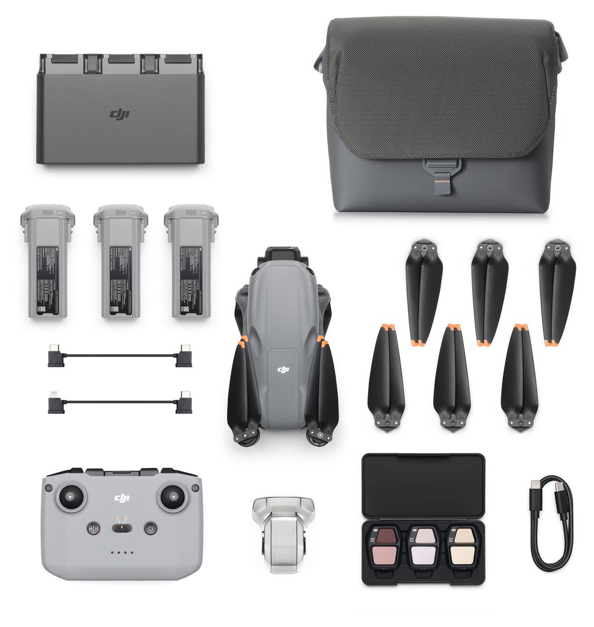 Air 3s 8192 x 6144 Pixel Quadrocopter Multicopter/Drohne  (Grau) 