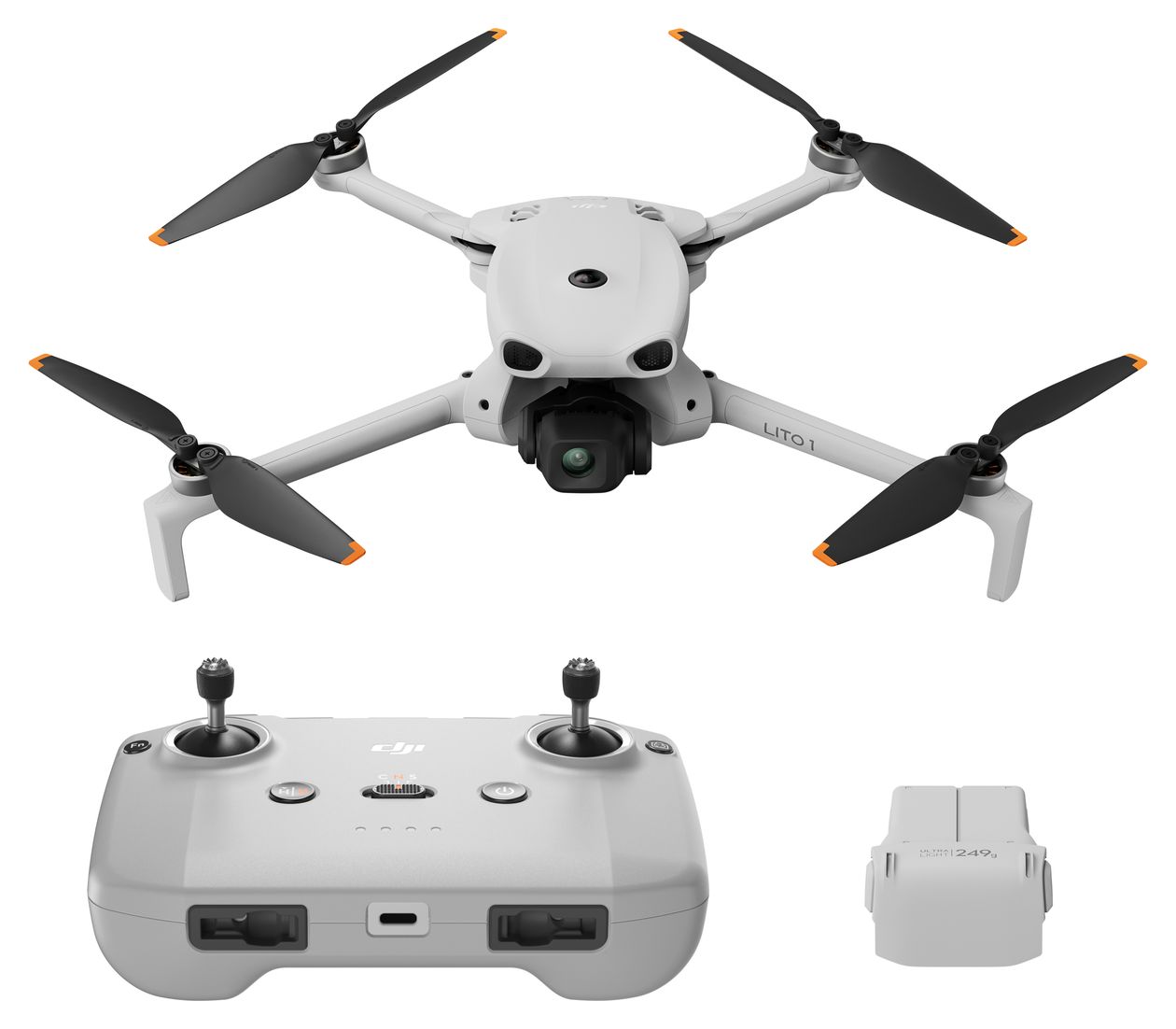 Lito 1 Quadrocopter Multicopter/Drohne Flugzeit: 36 min  (Grau) 