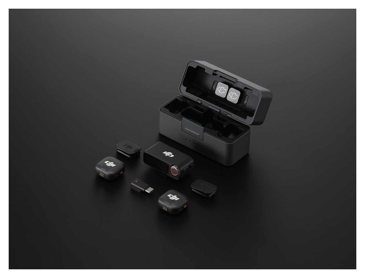 Mic 3 (2TX+1 RX+Charging Case)  (Schwarz) 
