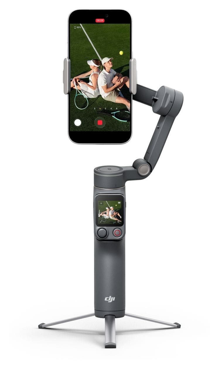 Osmo Mobile 8P Standard Combo Stativ Gimbal für Smartphone faltbar Bluetooth  (Schwarz) 