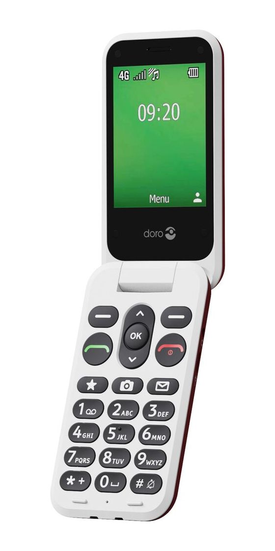 Leva E22 4G Smartphone 7,11 cm (2.8 Zoll) 0,3 MP Single SIM  (Rot, Weiß) 