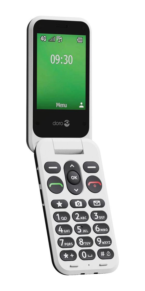 Leva E30 4G Smartphone 7,11 cm (2.8 Zoll) 0,3 MP Single SIM  (Schwarz, Weiß) 