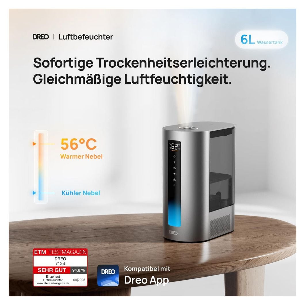 HM713S Luftbefeuchter 6 l Tank 