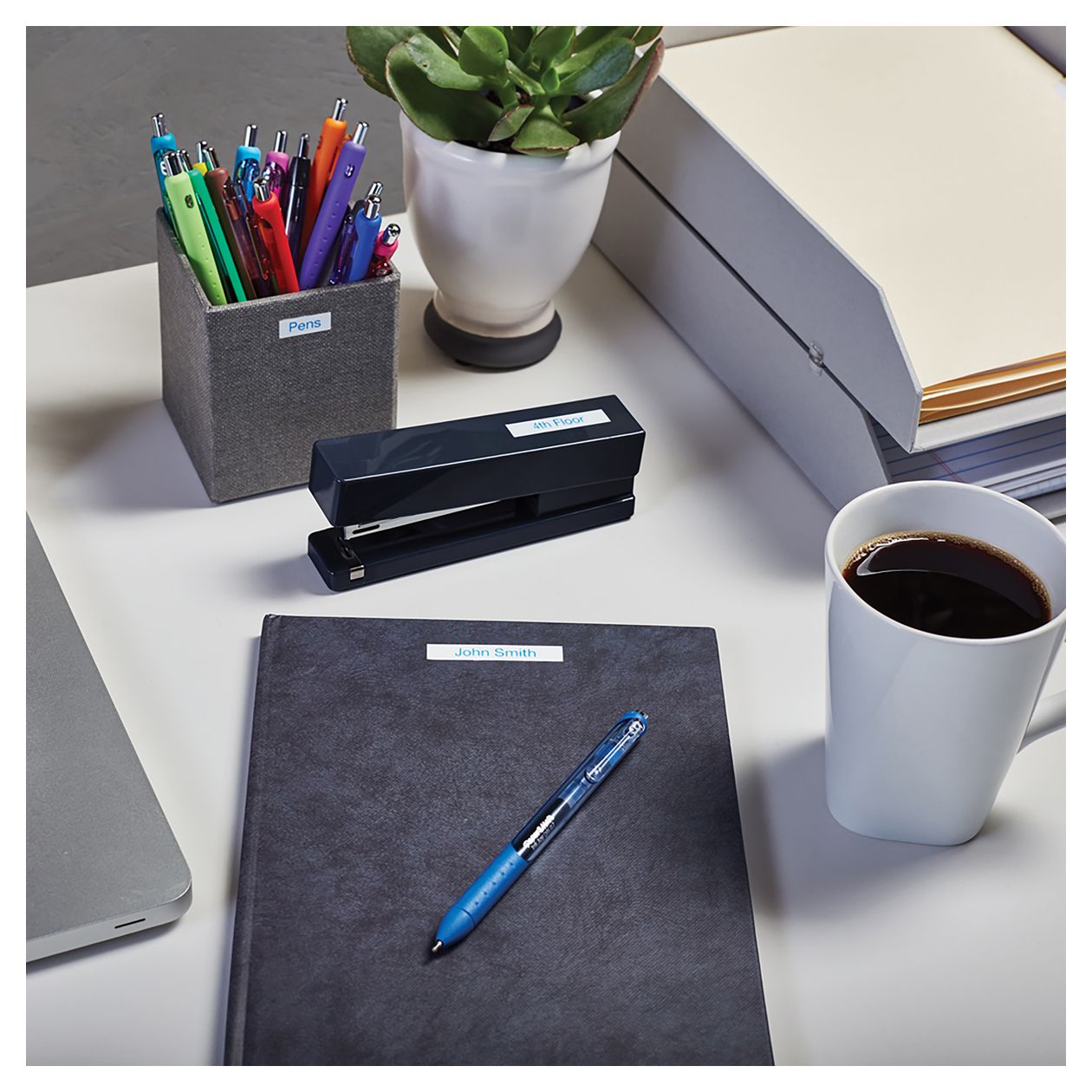 DYMO Original D1-Etikettenband | blau auf weiß | 9 mm x 7 m | selbstklebendes Schriftband | für LabelManager-Beschriftungsgerät 